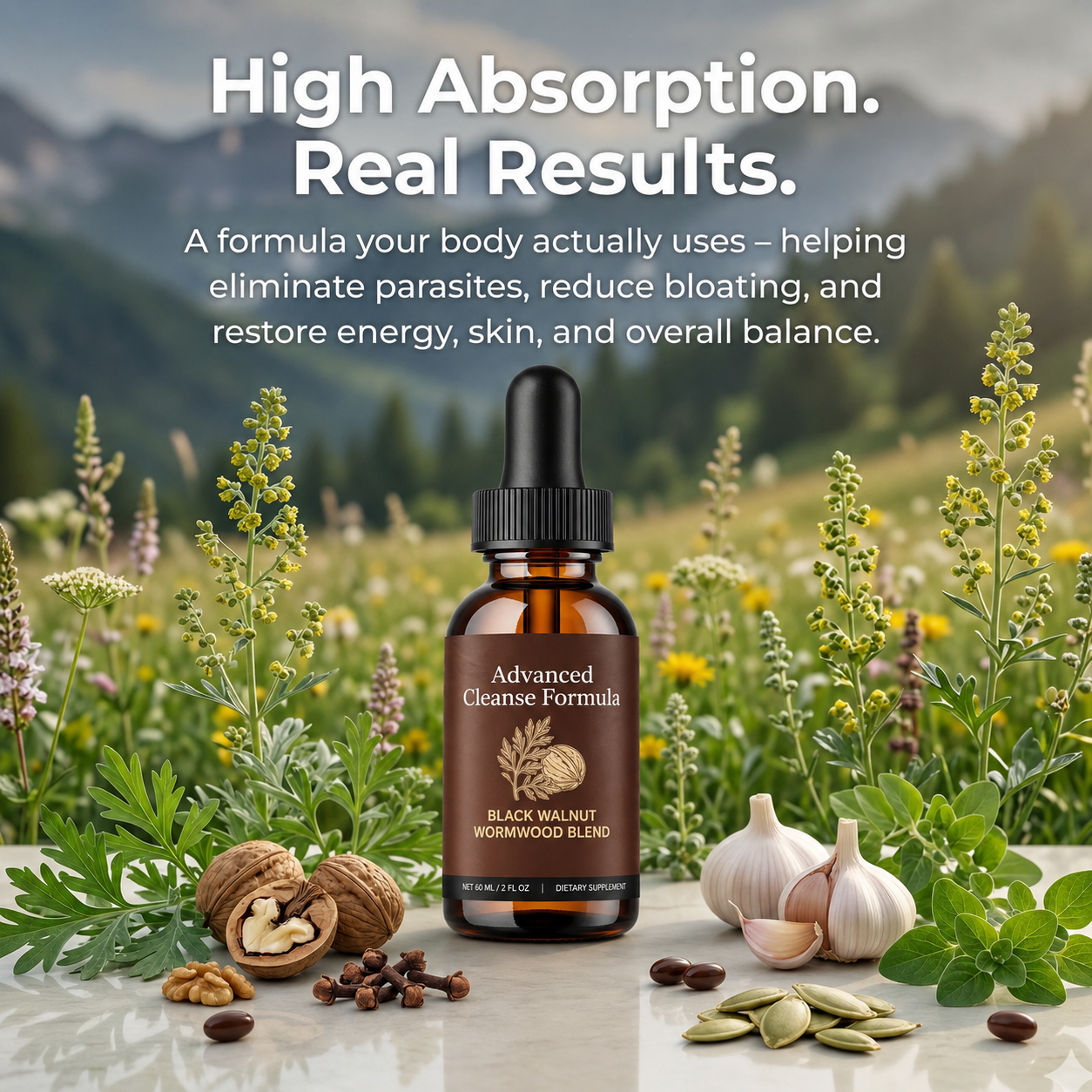 Black Walnut Mugwort Compound Drops